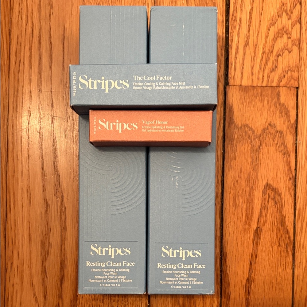 Stripes Resting Clean Face Face Wash 2 BNIB w/ 2 bonus gifts